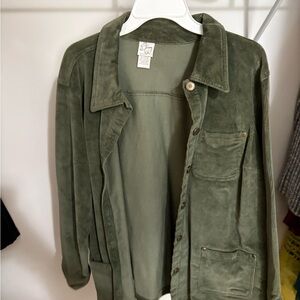Olive Green Corduroy Blazer